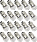 Screw Base Light Bulbs Sqxbk 20PCS E10 2.5V 0.3A Dc Warm White Miniature New. Price: $11.55.