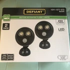 Defiant Motion Activated Flood Lights - Black 2 Pack 450 Lumens Led New. Price: $15.75.