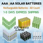 Solar Battery Rechargeable Aaa Ni-mh / Ni-cd Garden Outdoor Light Lot Fast New. Price: $23.00.