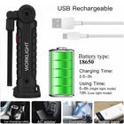 Usb Rechargeable Cob Led Work Foldable Magnetic Inspection Flashlight Lamp New. Price: $9.33.