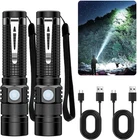 Hoxida Pocket Edc Flashlight Rechargeable - 4.9INCH & Emergency One Click Sos, New. Price: $34.79.