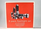 Pack Of 6 Flashlight Gift Set Silver/black 2.4V 0.5A Bulb Target Keychain New. Price: $14.39.