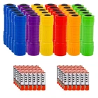 Whaply Small Mini Flashlights Pack Of 30,ASSORTED Colors,new Type Cob. Price: $59.99.