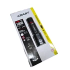 Coast 1000LM Torch Rechargeable Dual Power 208 Distance Flashlight IP54 # G56R New. Price: $19.99.