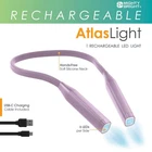 Withit Mighty Bright Rechargeable Led Atlas Neck Light - Lavender Open. Price: $11.89.