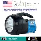 Dorcy 41-1047 Handheld Flashlight Spotlight 9 Bright Leds, Aa Batteries New. Price: $19.99.