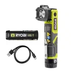 Ryobi Usb Lithium Led Pivoting Laser Flashlight Kit FVL54K New. Price: $38.49.