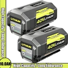 For Ryobi 40V 10.0AH Lithium-ion High Capacity Battery OP4050 OP40602 OP40201 New. Price: $75.00.