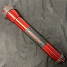 Snap On Tools 13 Red Aluminum Flashlight Led Cell Battery Tested Working Used. Price: $19.50.