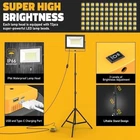 Set Of 20000LM Led Work Lights & Stands Compatible With Dewalt 20V Battery Open. Price: $74.99.