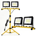 Led Work Lights With Stand, 14000 Lumen, 2-HEAD Adjustable Light, Yellow New. Price: $93.66.