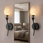 Yansun 6 In. Black Wireless Dimmable Flower Art Led Wall Sconce Light (2-PACK) New. Price: $71.20.