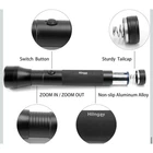 Hilngav Pack Heavy Duty Led Flashlight Zoomable Aluminum Alloy Black 2-CELL New. Price: $15.00.