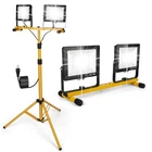 14000LUMENS Led Work Lights With Stand, 2 Adjustable Head New. Price: $87.98.