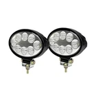 Jaslite 2PACK Oval 12/24V White Led Work Lights, 2400LM 24W, New. Price: $56.44.