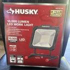 Husky 10,000 Lumen Led Work Light W/ Small Stand, 2 Modes (hi-lo), Fast Ship! New. Price: $50.00.
