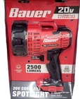Bauer 20V Hypermax Cordless 2500 Lumen Spotlight Batery Not Included New. Price: $59.95.