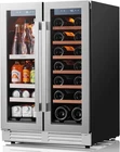Ca'lefort 24" Dual Zone Wine&beverage Cooler Refrigerators 60 CANS+20 Bottles Certified. Price: $330.00.