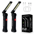 Led Work Lights, Usb Rechargeable Cob With Pack, Black New. Price: $27.99.