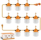 100FT Construction String Lights 150W Led Industrial Grade 15000LM 5000K Ip New. Price: $89.30.