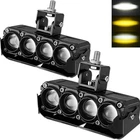 Motorcycle Fog Lights, 80W 8000LM Dual Color White Amber Driving Auxiliary Po... New. Price: $72.44.