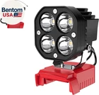 Led Work Compatible With Milwaukee 18V Battery, 40W 6000LM Flashlight, New. Price: $27.41.