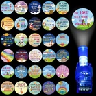 Tuanse 30 Pcs Christian Bible Verse Finger Lights Bulk, Glow Multicolor New. Price: $33.99.