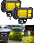 Chelhead Yellow Fog Lights, 5 Inch 72W Led Bar Off Road Amber Driving New. Price: $52.95.