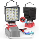 Ecarke Led Work Light Compatible With Milwaukee 18V Battery, 112W, Red New. Price: $27.22.