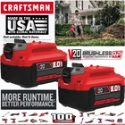 2PACK New For Craftsman Volt Max 8.0AH Li-ion Battery CMCB204 CMCB202 CMCB201. Price: $29.00.