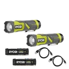 Ryobi 600 Lumens Led Flashlight Kit 3-MODE Rechargeable (2-PACK) New. Price: $145.99.