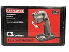 New Craftsman C3 19.2-VOLT 19.2V Cordless Fluorescent Worklight Part # 11407 Open. Price: $24.97.