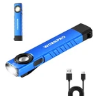 Workpro Rechargeable Light, 600 Lumens Flat Pocket Flashlight With Blue New. Price: $33.41.