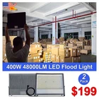 2 Pack 400W Led Flood Lights Outdoor IP65 Stadium Large Area Illumination New. Price: $198.74.