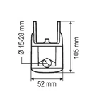 Hella Holder 8HG 990 263-111 Bracket For Mounting On Pipes 15-28 Mm Neu. Price: $27.92.