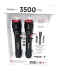 Infinity X1 3500L Dual Power Focusing Flashlight, 2-PACK New. Price: $58.85.