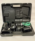 Hitachi DS14DVF3 Cordless Drill With UB18D Flashlight And Case 2 Batteries Used. Price: $49.99.