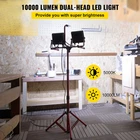 Vevor Led Work Light With Stand, 10000 Lumen Dual-head 27.6" New. Price: $73.90.