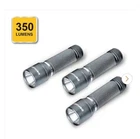 Defiant 3-PACK Aluminum Led Flashlights 350 Lumens Water Resistant Modes Aaa New. Price: $18.00.