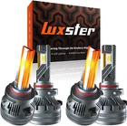 Luxster 9005/HB3 & 9006/HB4 Led Light Bulbs 140W 40000LM 6000K White IP68 4-PACK New. Price: $185.50.