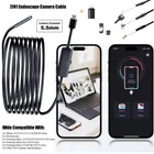 5.5MM/8MM Endoscope Camera 1920P Hd Borescope Cable For Iphone Samsung Us New. Price: $17.95.