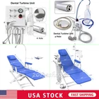 Dental Portable Folding Mobile Chair Led Light/ Turbine Unit 4HOLE New. Price: $431.19.
