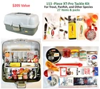 153-PIECE Bait & Lure Tackle Box Fishing Kit Trout Spinner Spoon Hooks Weights Pre-owned. Price: $51.98.