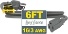 Heavy Duty Outdoor Extension Waterproof - 6 Ft Cords With 3 Prong New. Price: $10.62.