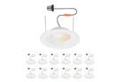 Globe Electric 5/6 In. Builders Series Led Retrofit Trim Recessed Light (12-PK) New. Price: $49.90.