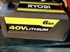 Ryobi 40V Lithium-ion 6.0AH High Capacity Battery Authentic New Open. Price: $110.00.