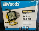 Woods Portable- 500W Halogen -work Light -heavy Duty Metal Construction -yellow New. Price: $32.50.