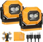 Easymaxx Led Rechargeable Work Light, 2PACK 1500LM Portable Cob Magnetic Lights New. Price: $49.99.