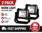 2-PACK Husky 1500 Lumens Rechargeable Led Work Lights Usb-c Magnetic 360 New. Price: $24.49.