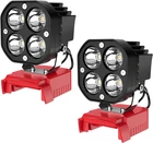 2 Packs Led Work Light Compatible With Mil-wau-kee 18V Battery, 40W 6000LM Flas New. Price: $42.28.